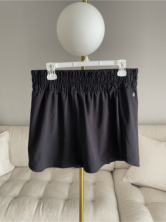 Zella Pants - Z by Zella Interval Athletic Workout Skorts Black Stretch Waist Short Lined